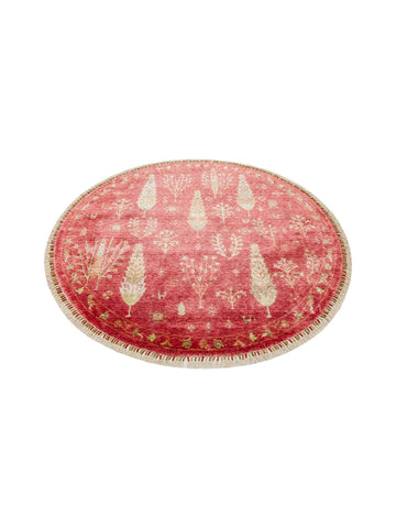 Oushak Carnaval 100% Natural Easy to Clean Handcrafted TENCEL™ Modern Uşak Carpet 08 RED AUTUMN Q