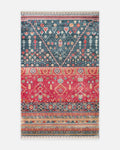 Oushak Carnaval 100% Natural Easy to Clean Handmade TENCEL™ Modern Uşak Carpet 17 NAVY MULTY