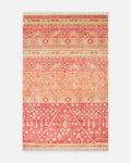 Oushak Carnaval 100% Natural Easy to Clean Handmade TENCEL™ Modern Uşak Carpet 17 RED AUTUMN