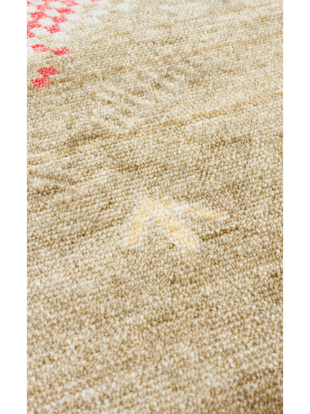 Oushak Carnaval %100 Naturel Kolay Temizlenir El Emeğiyle Üretilen TENCEL™ Yuvarlak Uşak Halısı 07 BEIGEQ - Carpetdocia