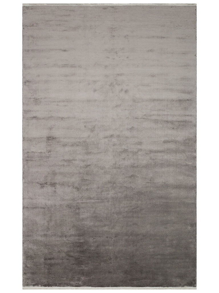 Oushak Plain 100% Natural Solid Color Handmade on Special Looms Viscose Uşak Rug PLNDGREY