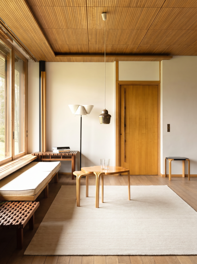 Palermo Series Wool and TENCEL™ Blend Handwoven Rug CREAM