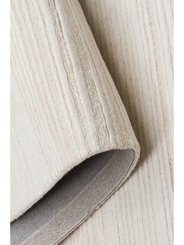 Palermo Series Wool and TENCEL™ Blend Handwoven Rug CREAM