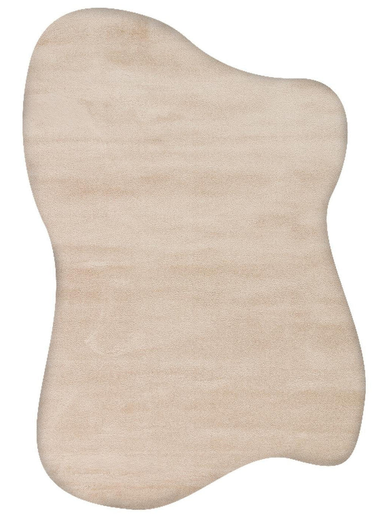 Peace Art Dust-Free Soft Touch Elegant Shaggy Rug 01 BEIGE