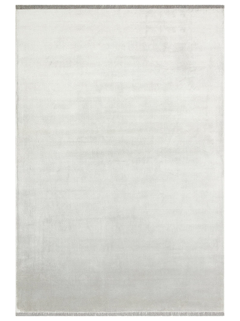 Queen Serie %100 natürliche Viskose glänzend modern handgefertigter Wohnzimmer Teppich GREY