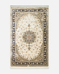 Topkapi Series High Quality Dense Weave Classic Pattern Special Shiny Living Room Carpet 04 CREAM