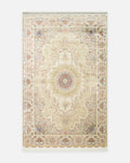 Topkapı Series High Quality Dense Weave Classic Pattern Special Shiny Living Room Carpet 06 CREAM