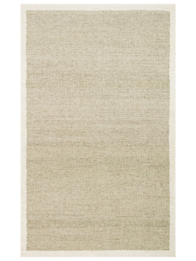 Urumchi Tapis fait main en mélange naturel 100% laine et jute pour salon, séjour, couloir, cuisine 01 MENTHE CRÈME