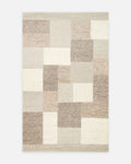 Woolstar 100% Natural Kazak Patterned Living Room Sitting Room Corridor Entrance Handwoven Knitted Rug CORBIN NAT